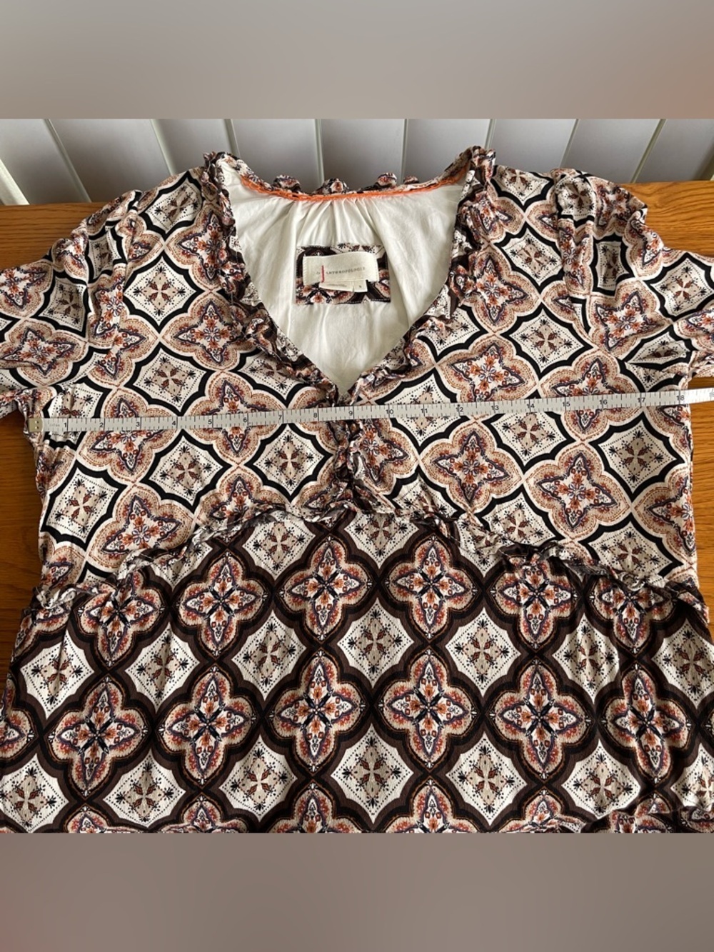 Anthropologie Tiered Long Sleeve Mini Dress Size S - Picture 14 of 16